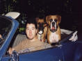 Henry and the Boys in his Classic Car
